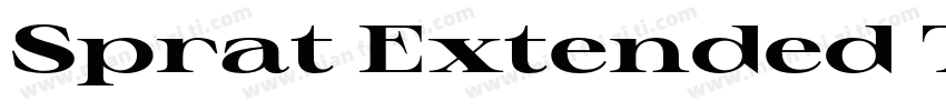 Sprat Extended Thin字体转换